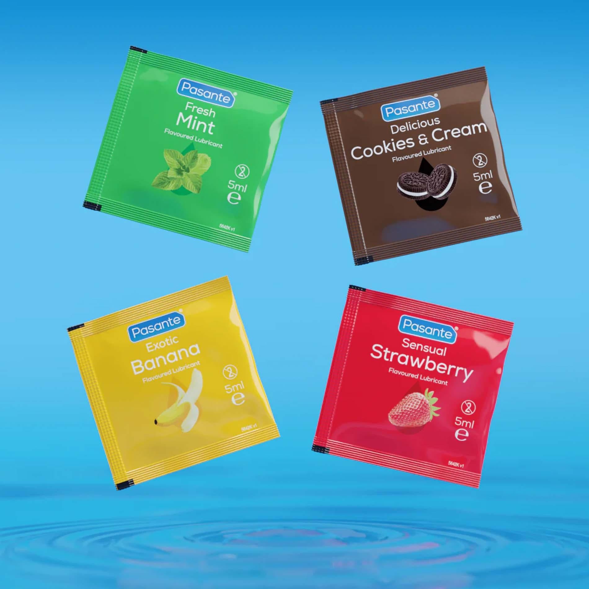 2-Pasante Flavoured Lube Sachets 5ml x 144pcs-2