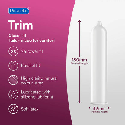 3-Pasante Trim Condoms 3 pcs-3
