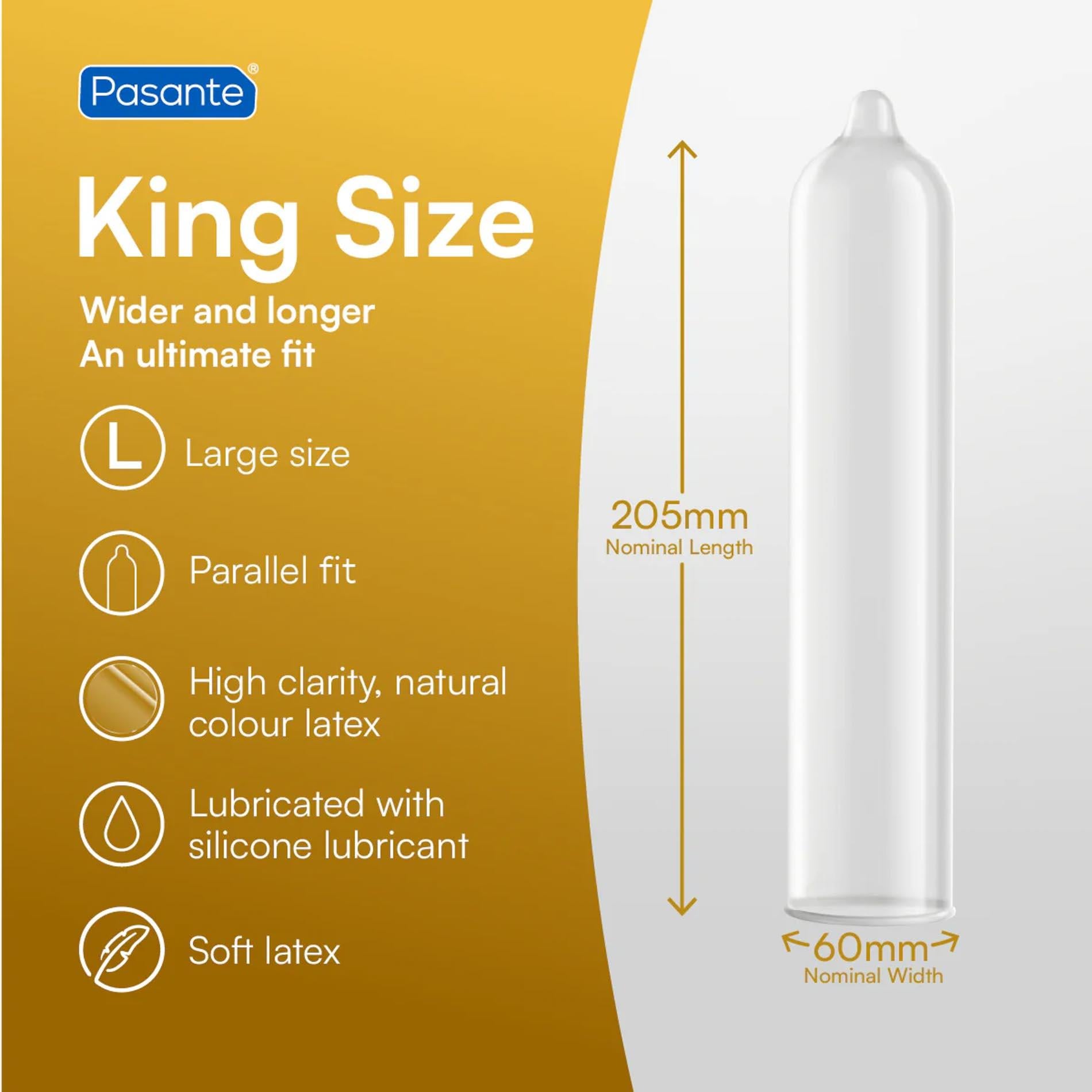 3-Pasante King Size Condoms 3 pcs-3