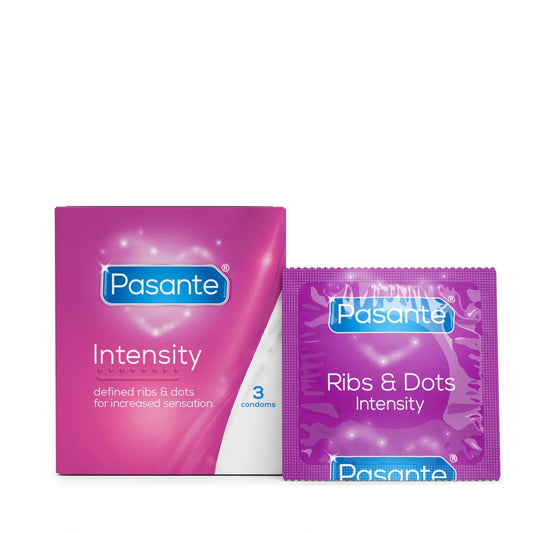1-Pasante Ribs & Dots/Intensity Condoms 3 pcs-1