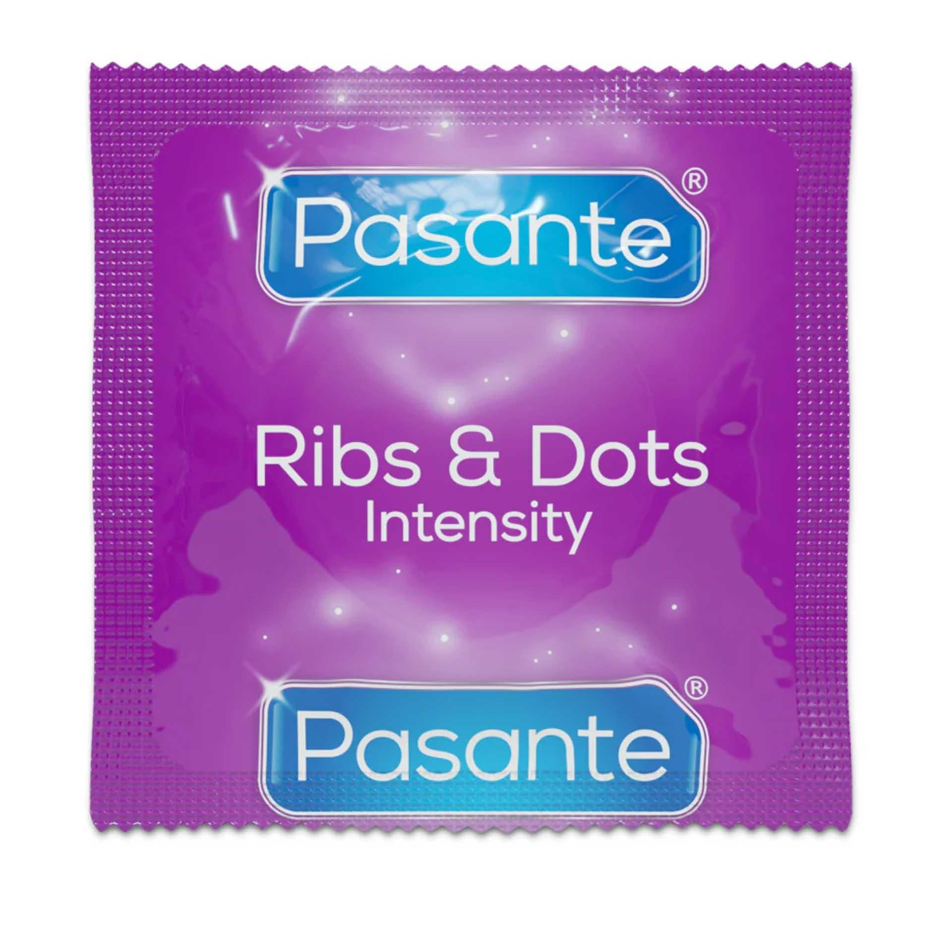 3-Pasante Ribs & Dots/Intensity Condoms 3 pcs-3