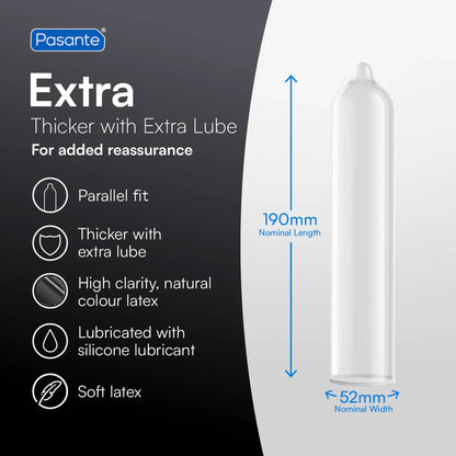 3-Pasante Extra Condoms  12 psc-3