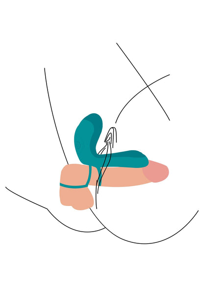 4-Couples Vibrator Ring Green-4