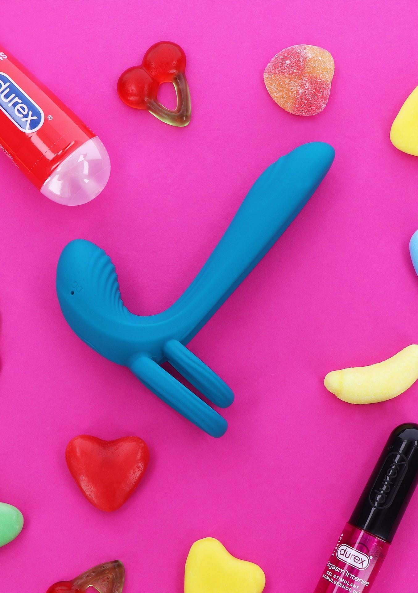 9-Couples Vibrator Ring Green-9