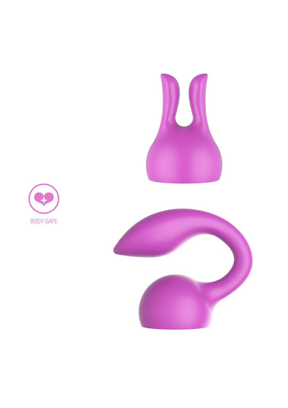 8-Attachments Personal Massager Fuchsia-8