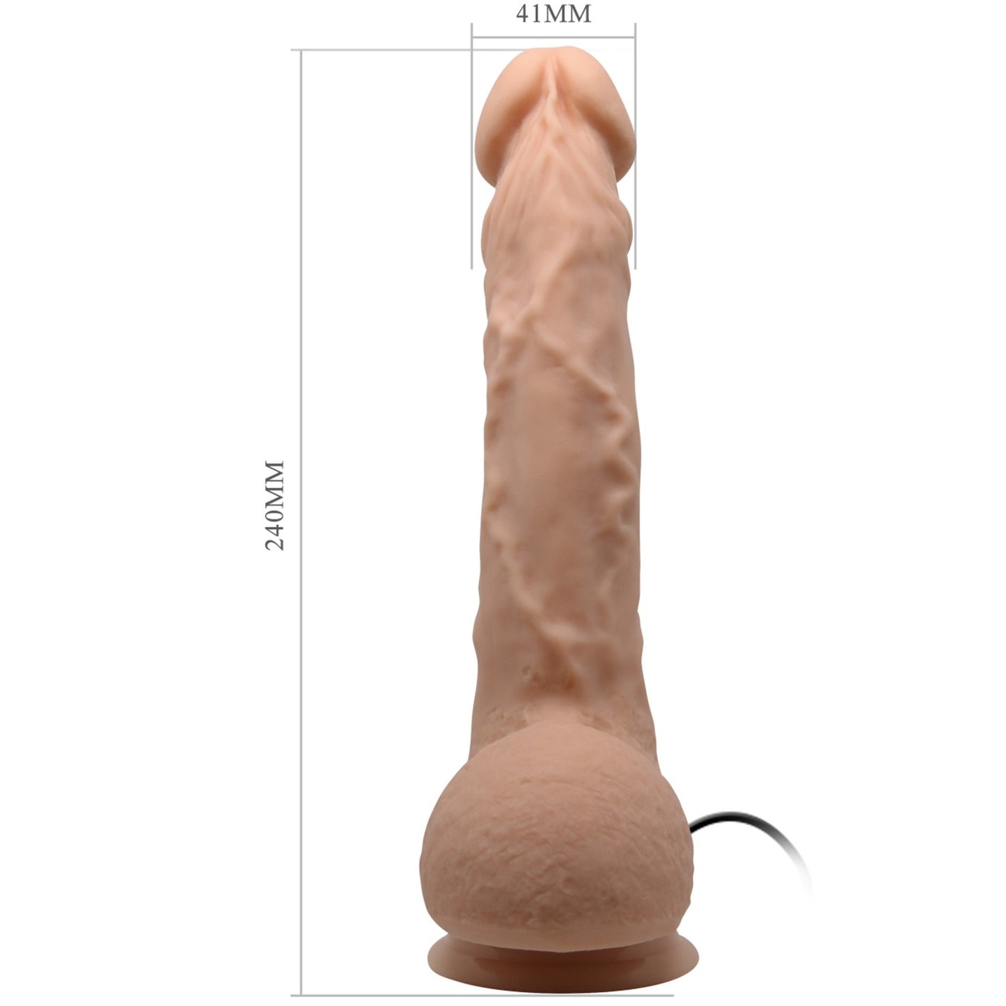 4-Sztuczny penis dildo realistyczne wibracje 24 cm-4