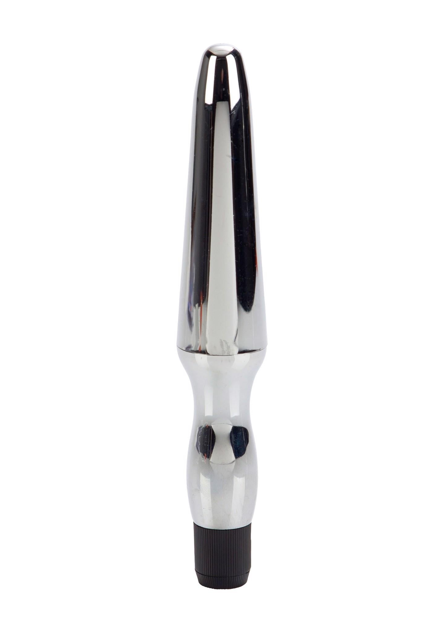 2-Wibrujące dildo analne zatyczka metalowy korek-2