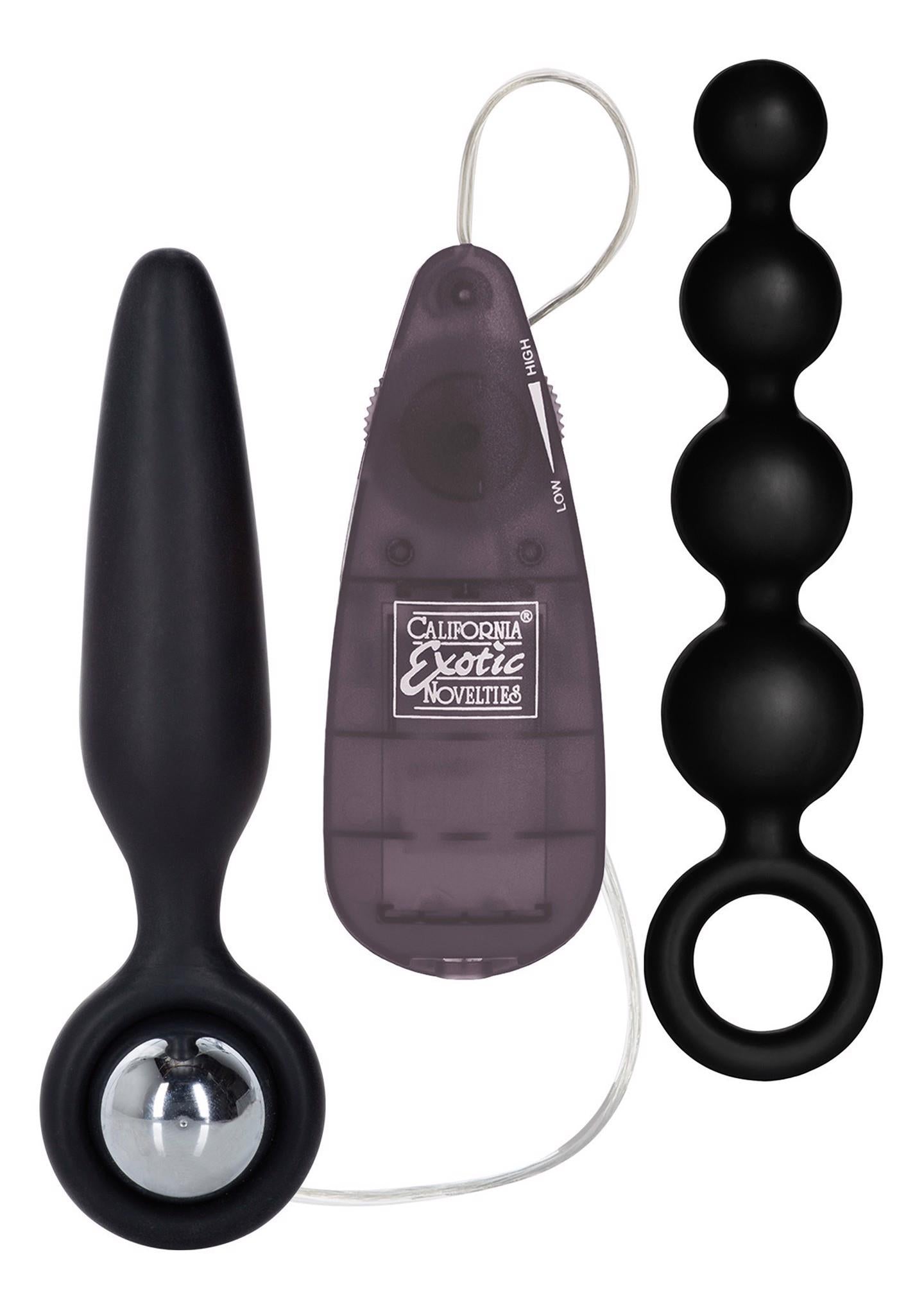 2-Plug/vibr-BOOTY CALL BOOTY VIBRO KIT BLACK-2