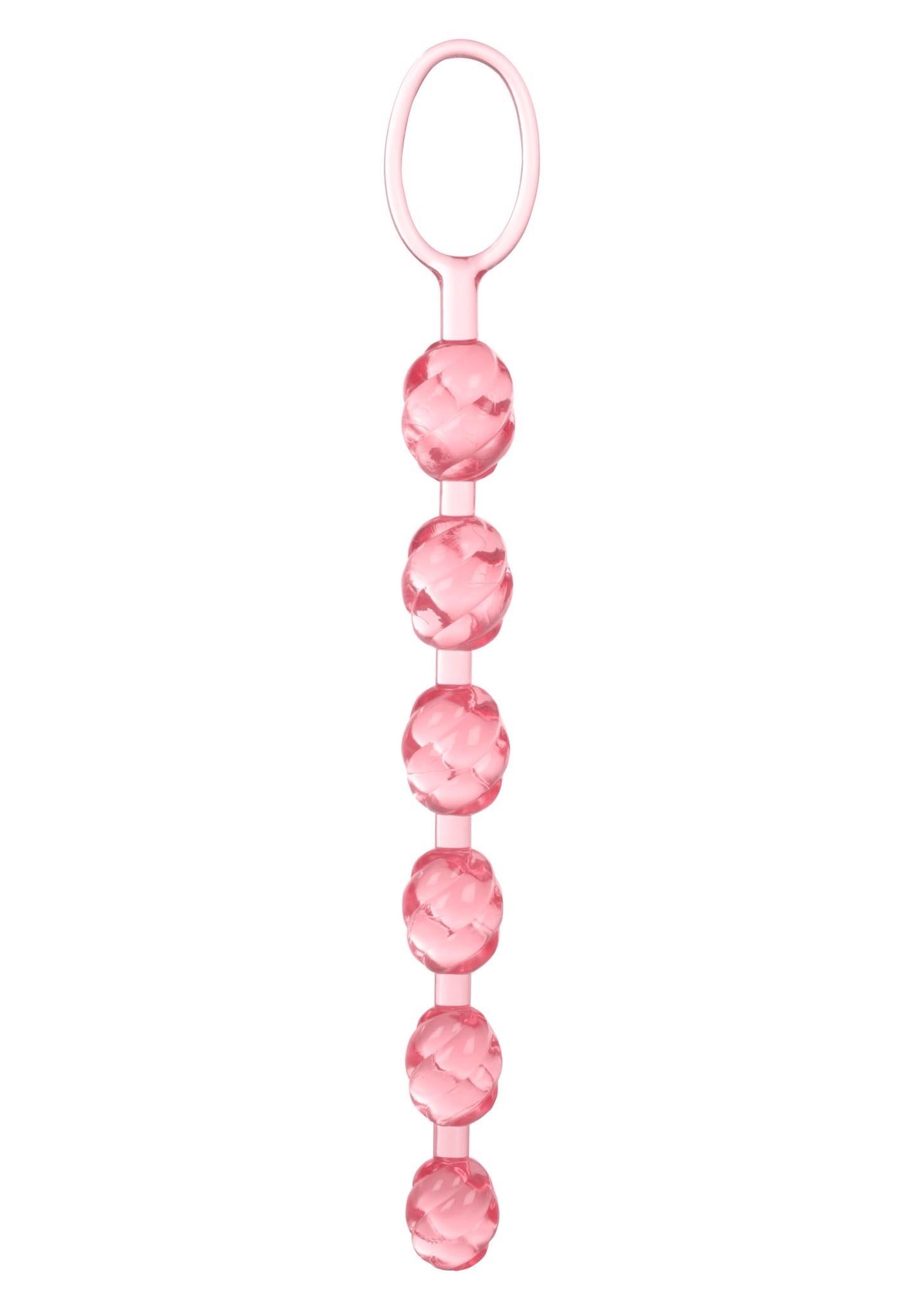 2-Plug/kulki-SWIRL PLEASURE BEADS PINK-2