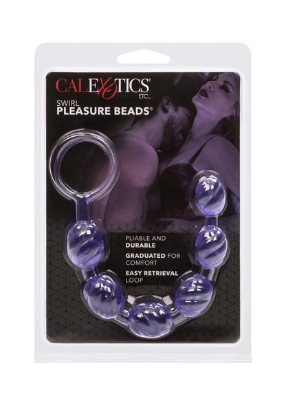 3-Plug/kulki-SWIRL PLEASURE BEADS PURPLE-3
