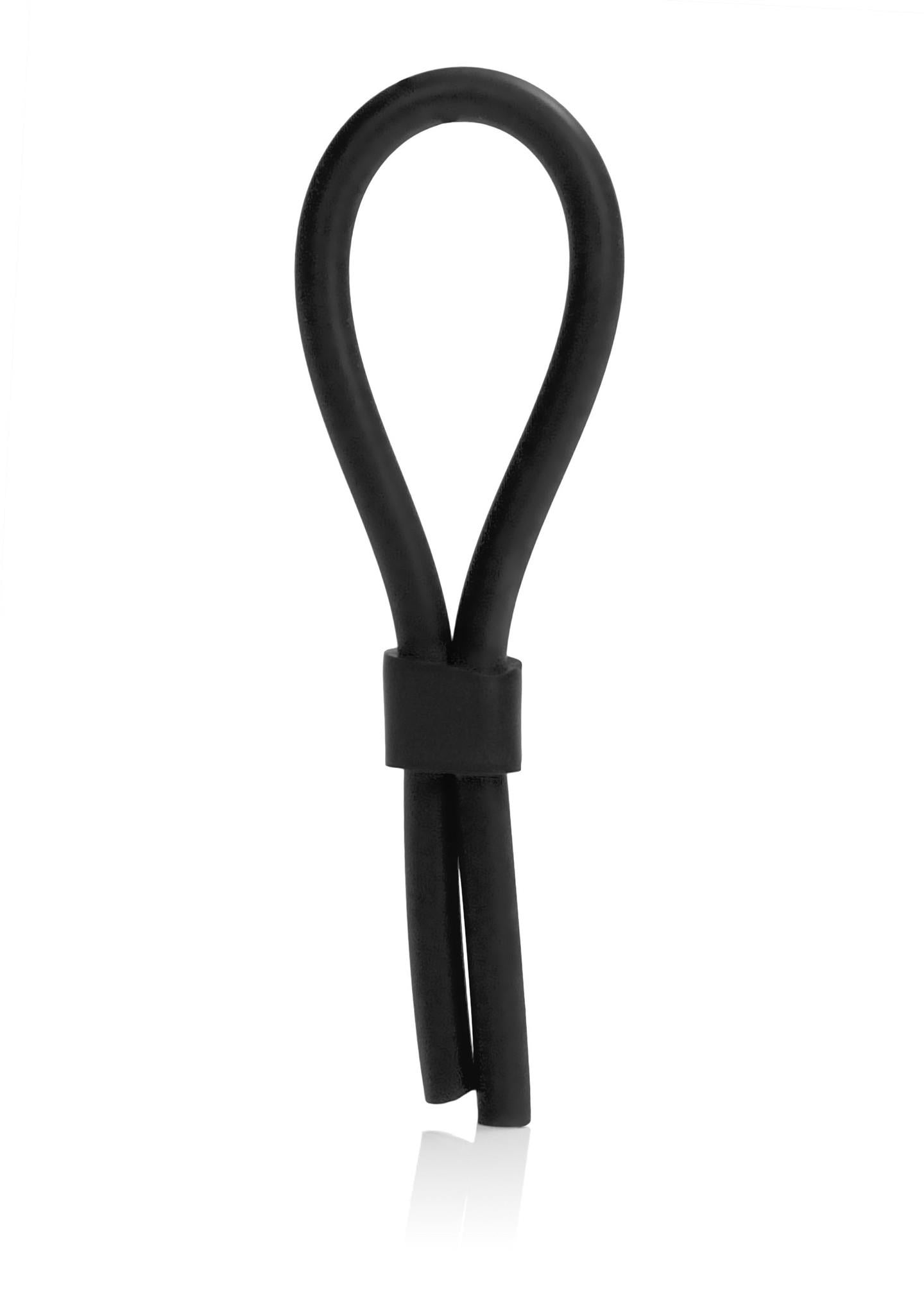 1-Pierścień-SILICONE STUD LASSO BLACK-1