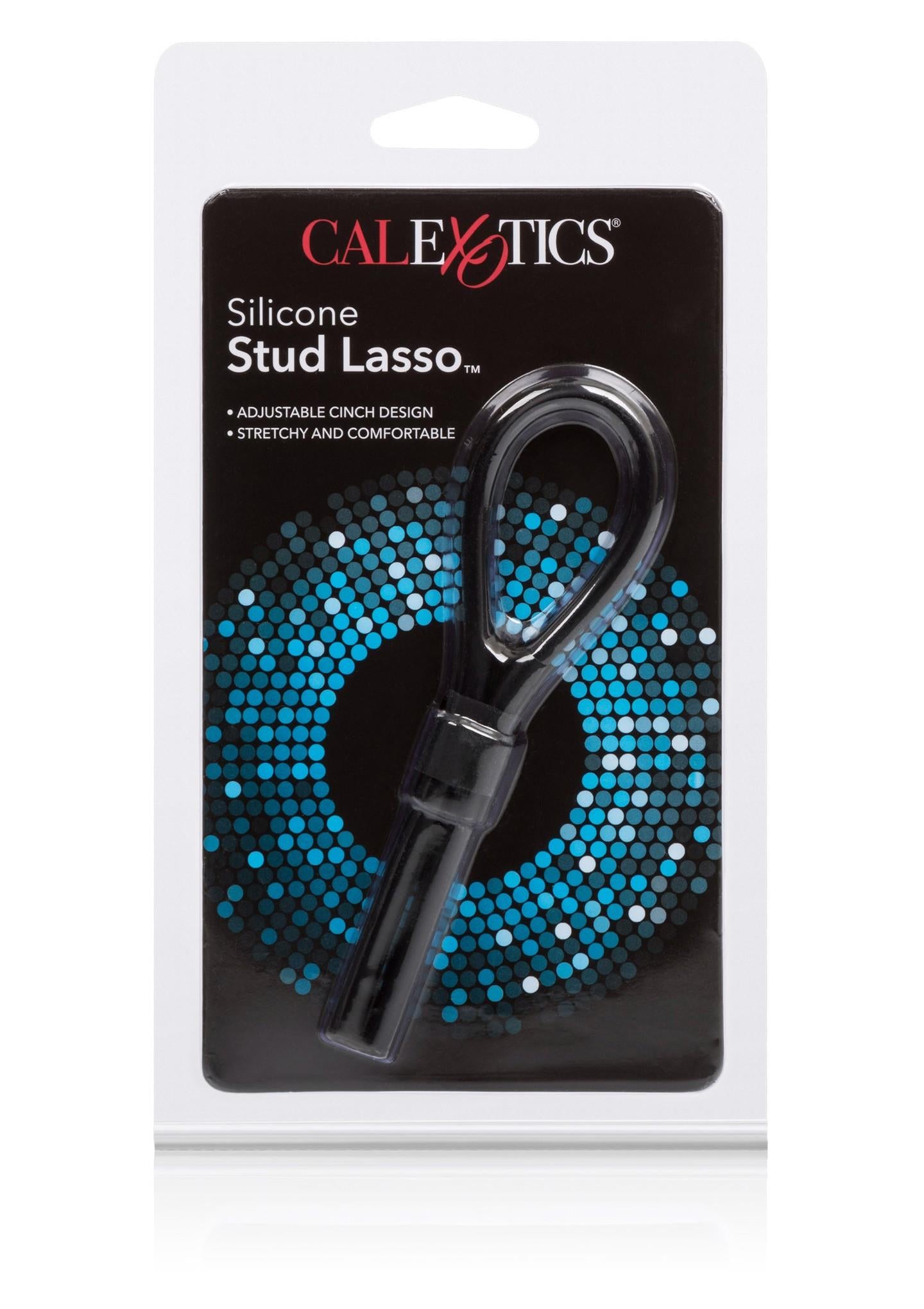 3-Pierścień-SILICONE STUD LASSO BLACK-3
