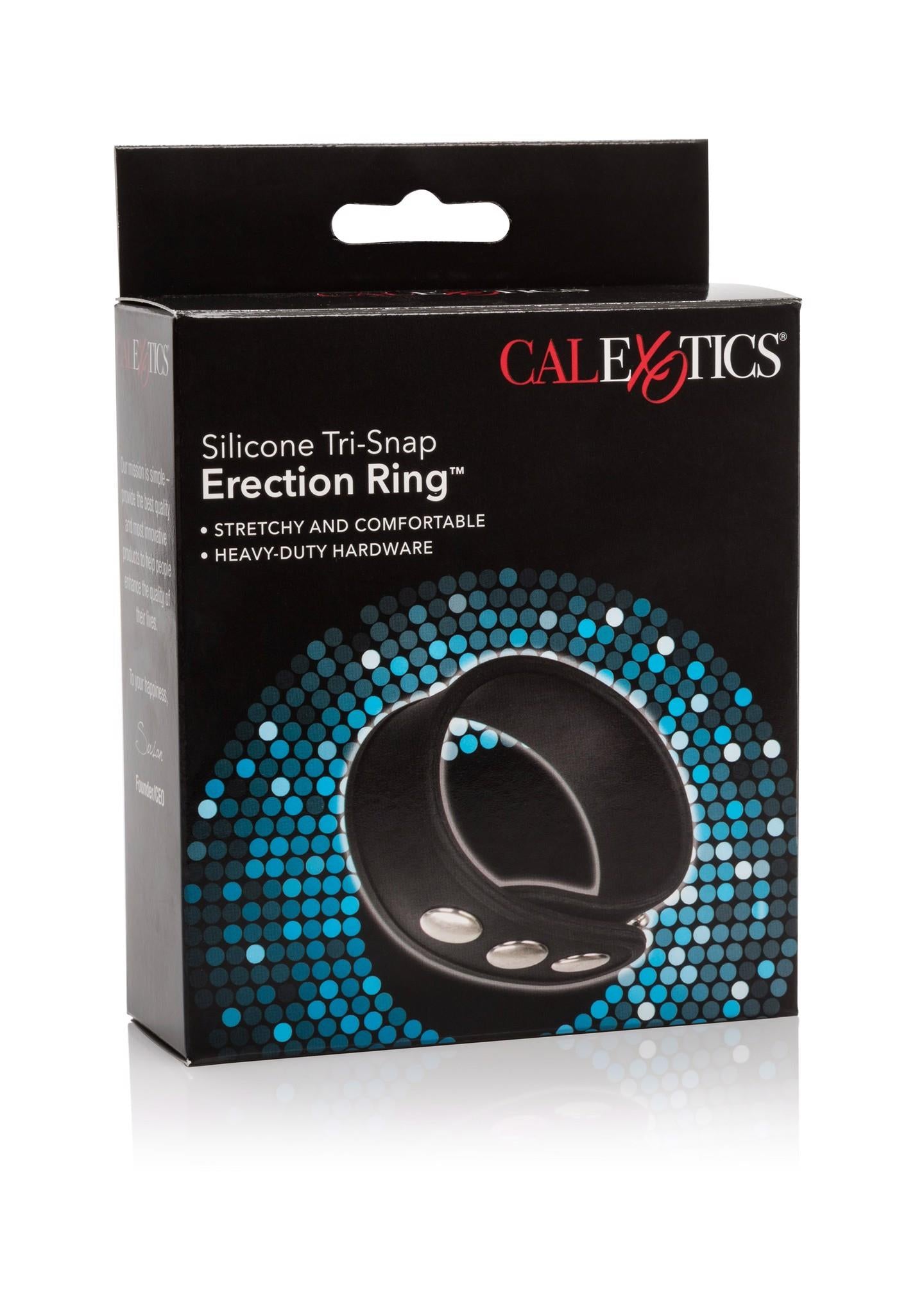4-Pierścień-TRI-SNAP ERECTION RING BLACK-4
