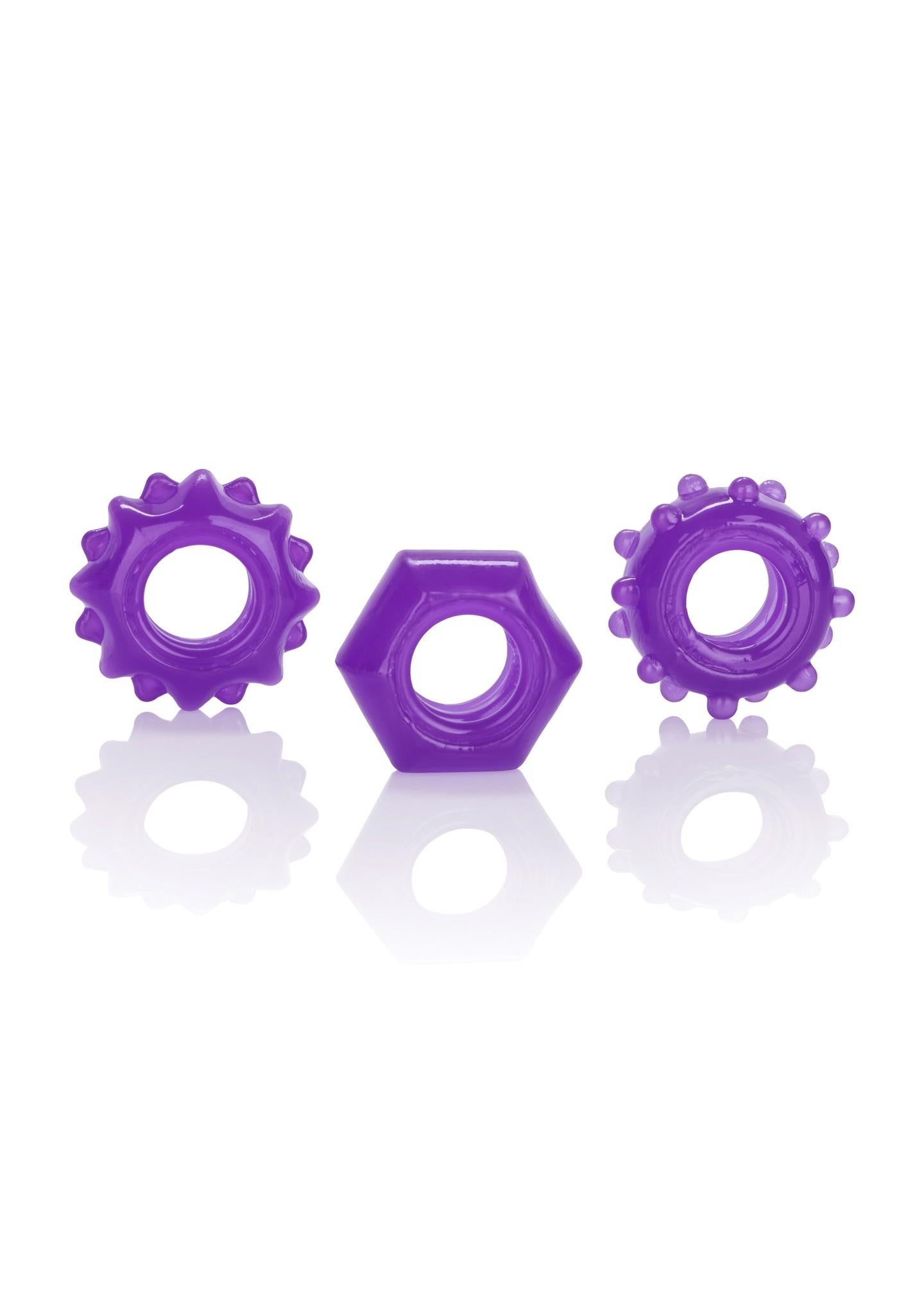 2-Pierścień-REVERSIBLE RING SET PURPLE-2