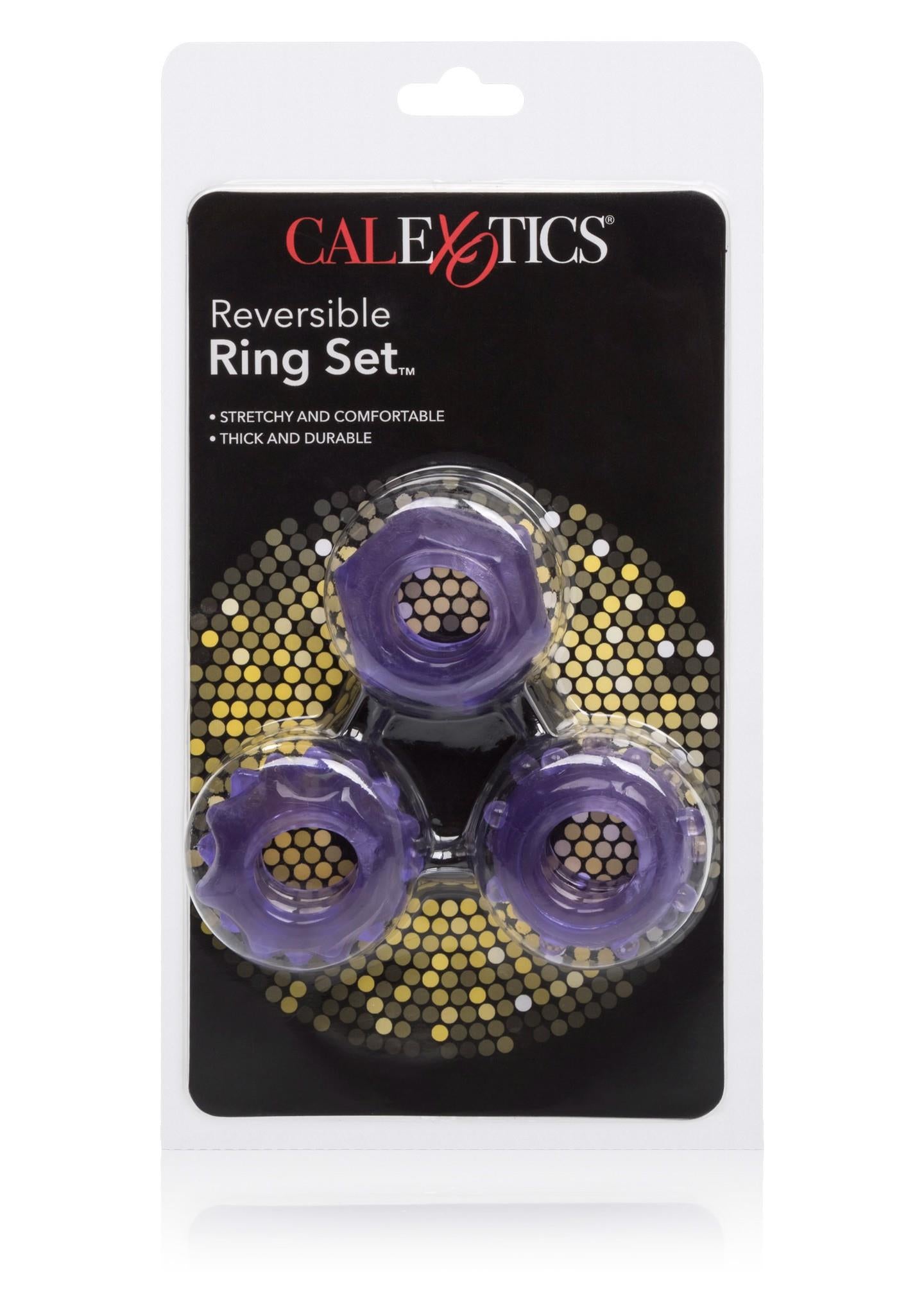 4-Pierścień-REVERSIBLE RING SET PURPLE-4