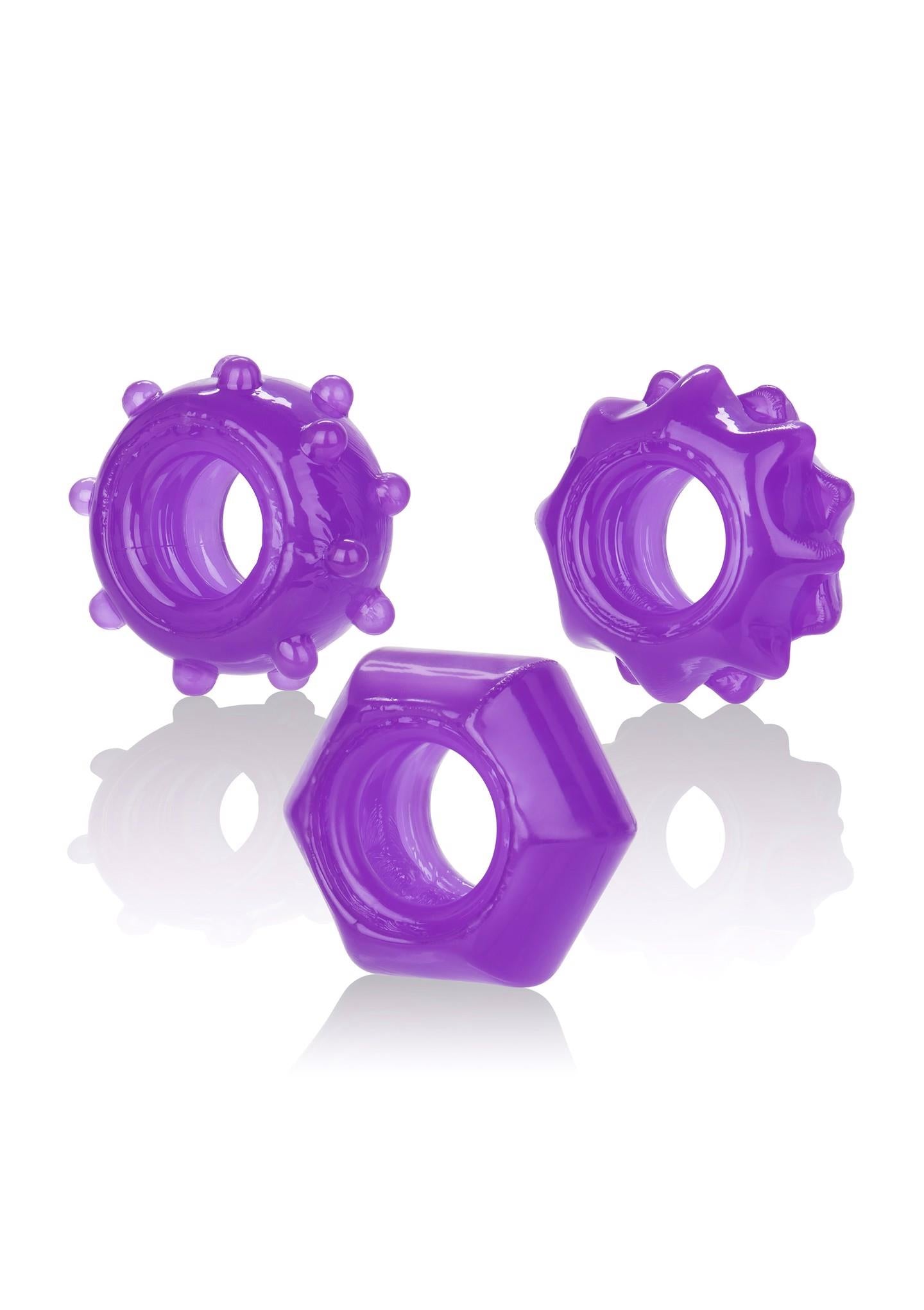 5-Pierścień-REVERSIBLE RING SET PURPLE-5