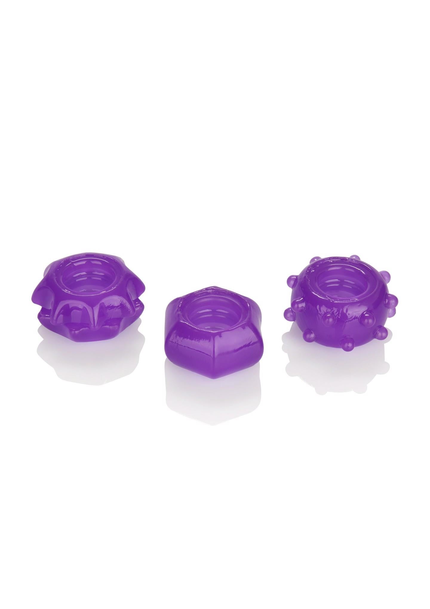 6-Pierścień-REVERSIBLE RING SET PURPLE-6