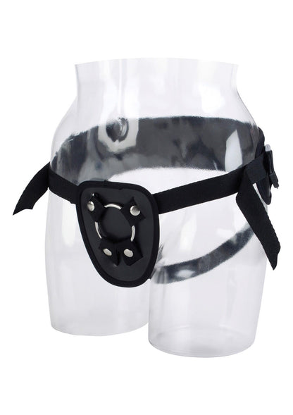 2-Uprząż skórzana z regulowanymi szelkami strap-on-2