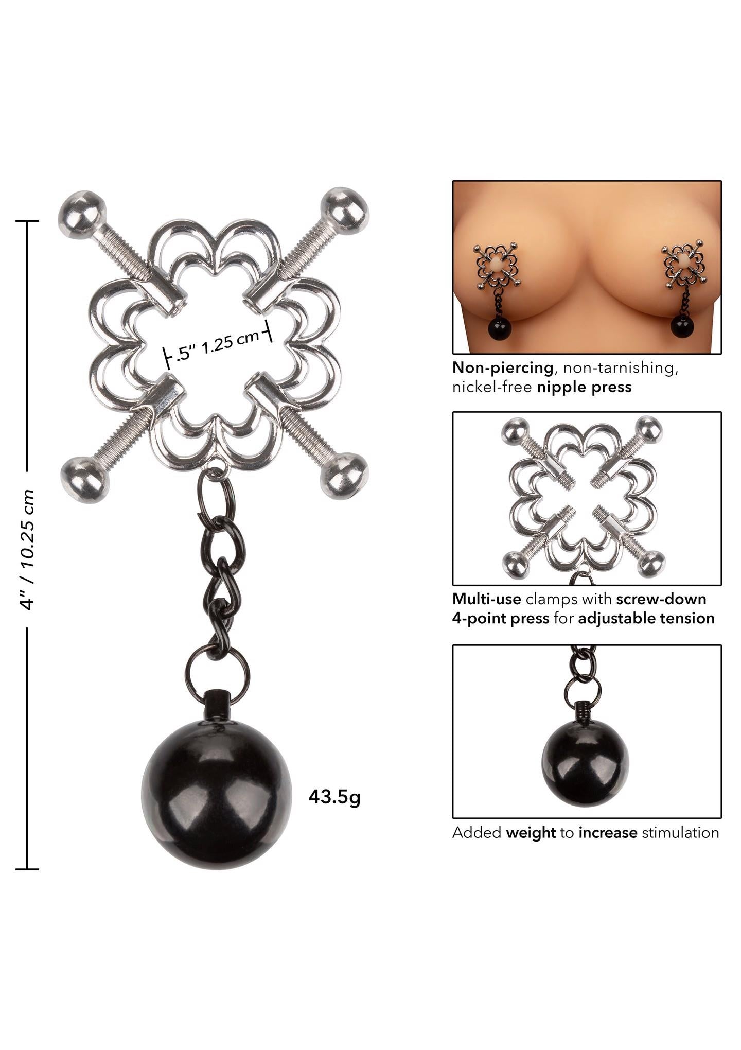 6-4-Point Weighted Nipple Press Metal-6