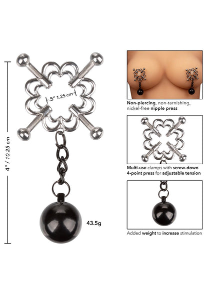 6-4-Point Weighted Nipple Press Metal-6