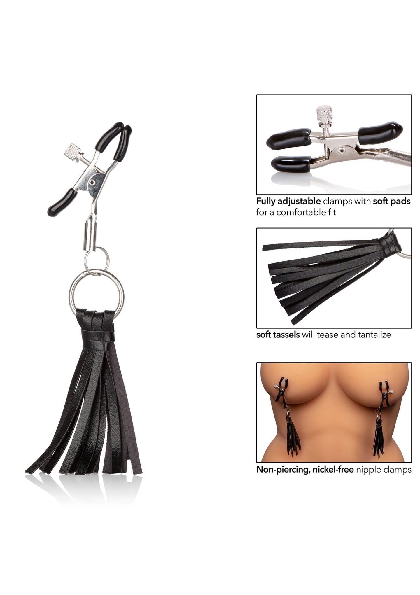 2-Ozdobne regulowane zacisk na sutki BDSM bondage-2