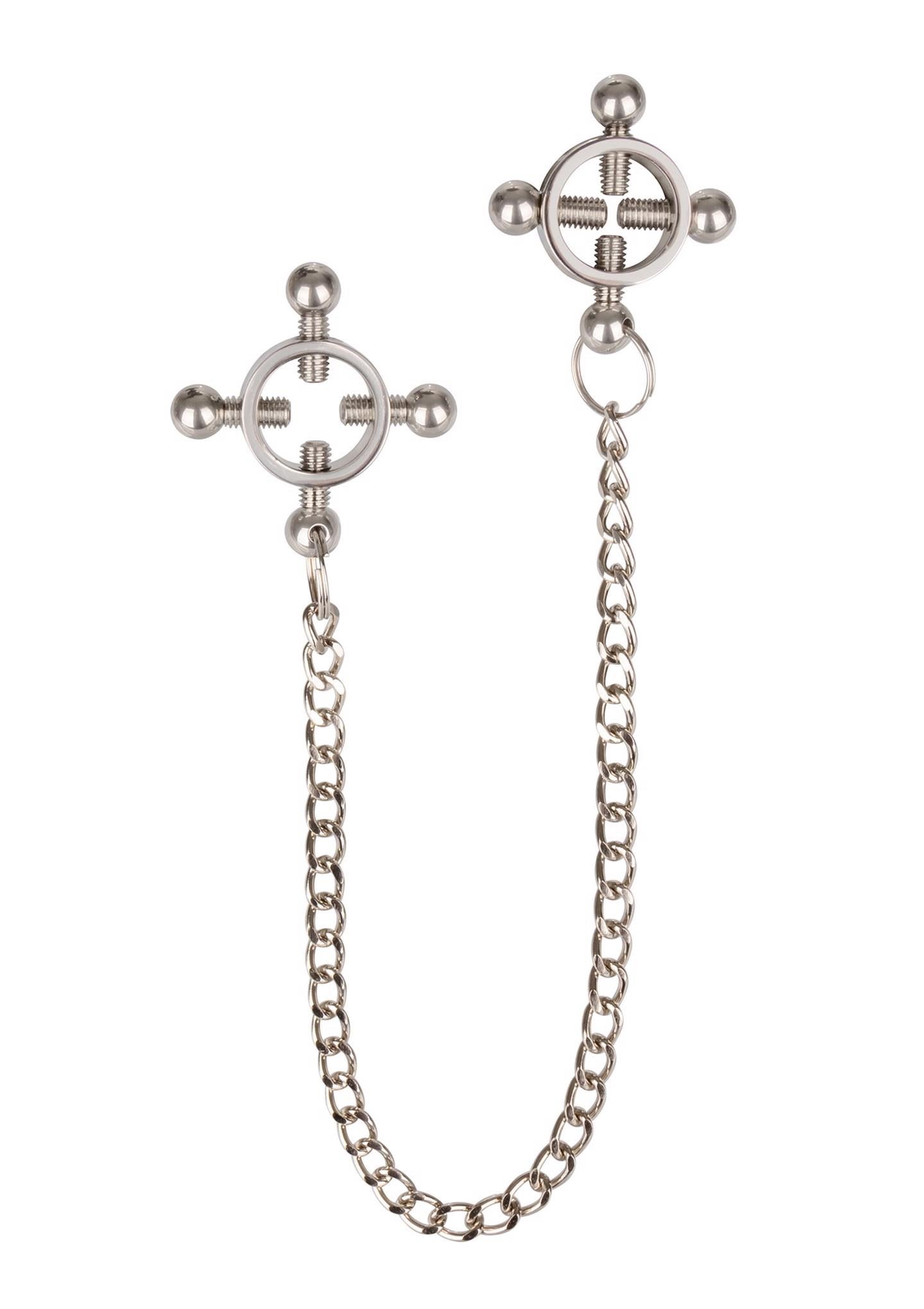 1-4 Point Nipple Press w Chain Black-1