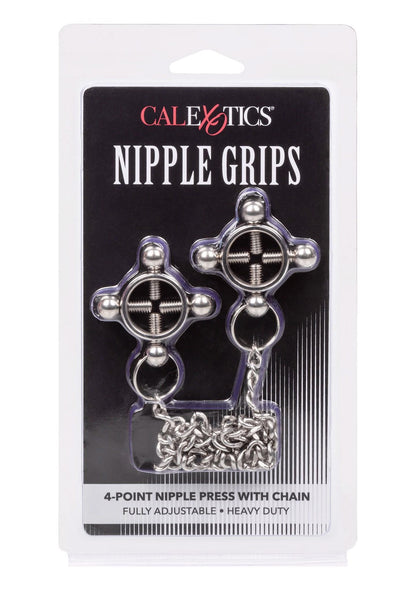 2-4 Point Nipple Press w Chain Black-2