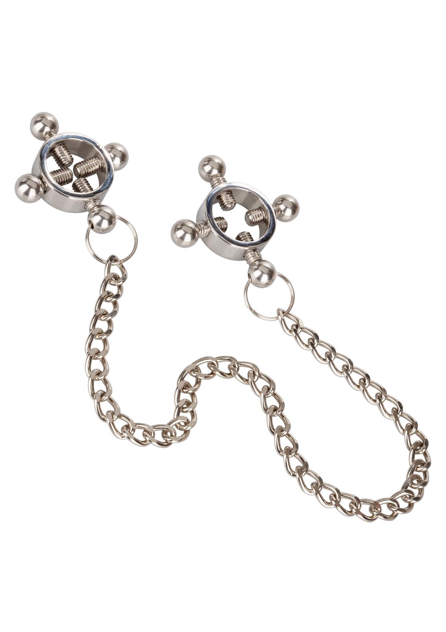 3-4 Point Nipple Press w Chain Black-3