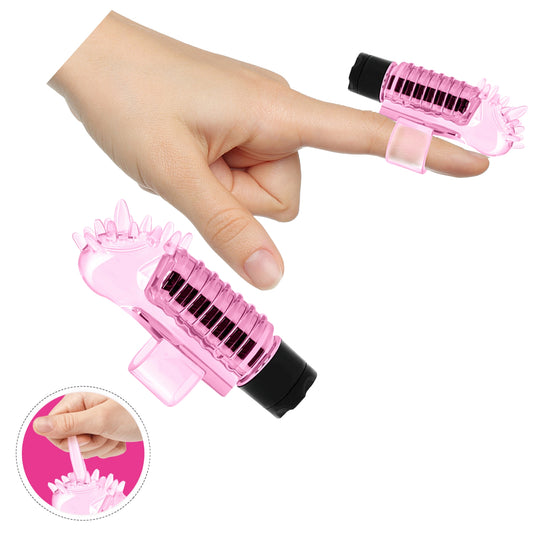 1-Wibrator mini na palec masażer łechtaczki różowy-1