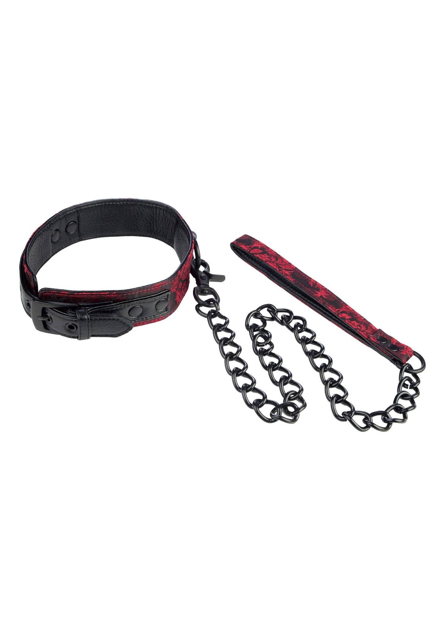 2-Wiązania-SCANDAL COLLAR WITH LEASH-2