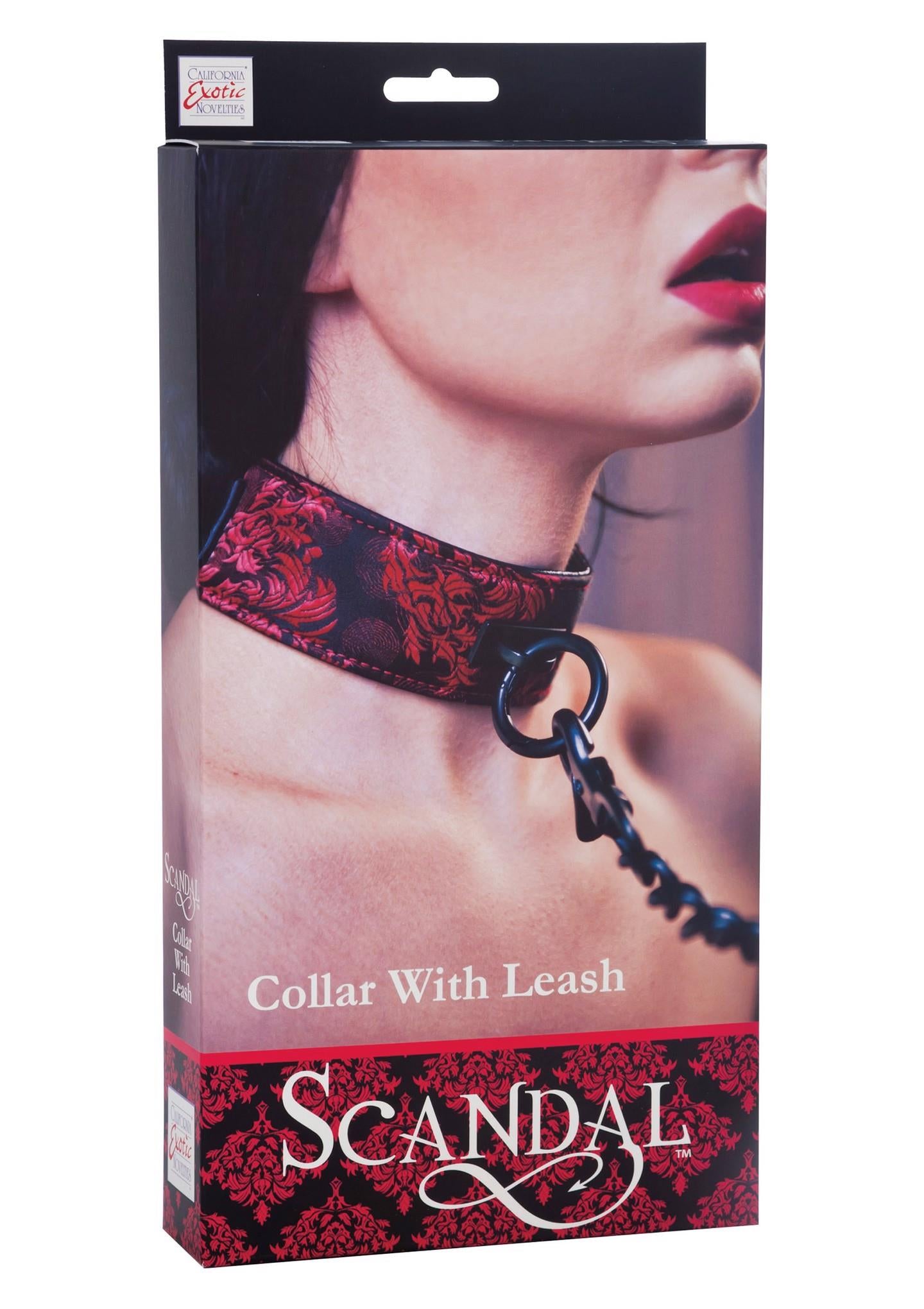 4-Wiązania-SCANDAL COLLAR WITH LEASH-4