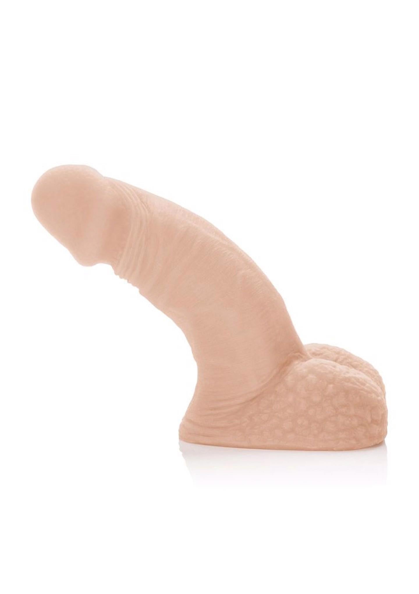 4-Lekko zgięte dildo realistyczny wygląd 12.75 cm-4