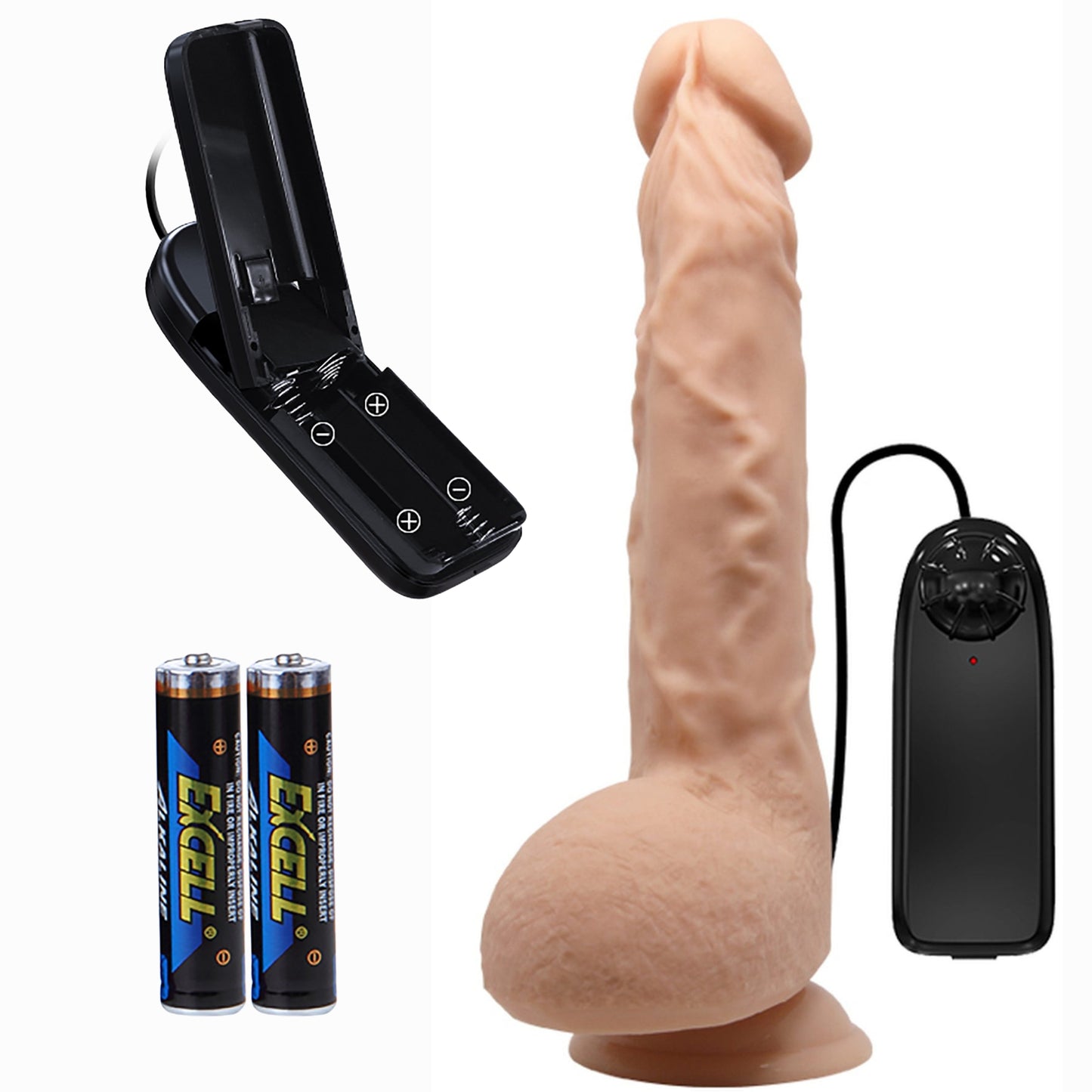 9-Sztuczny penis dildo realistyczne wibracje 24 cm-9