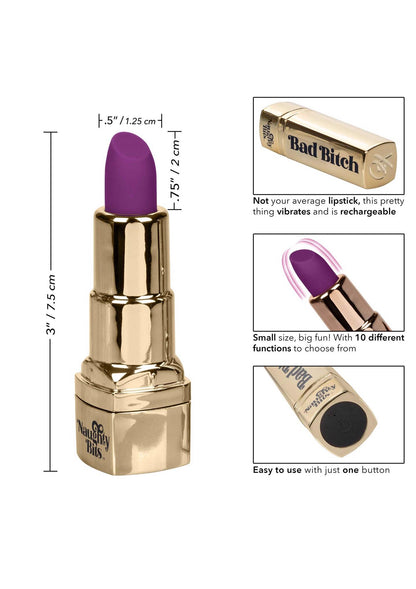 7-Bad Bitch Lipstick Vibrator Gold-7