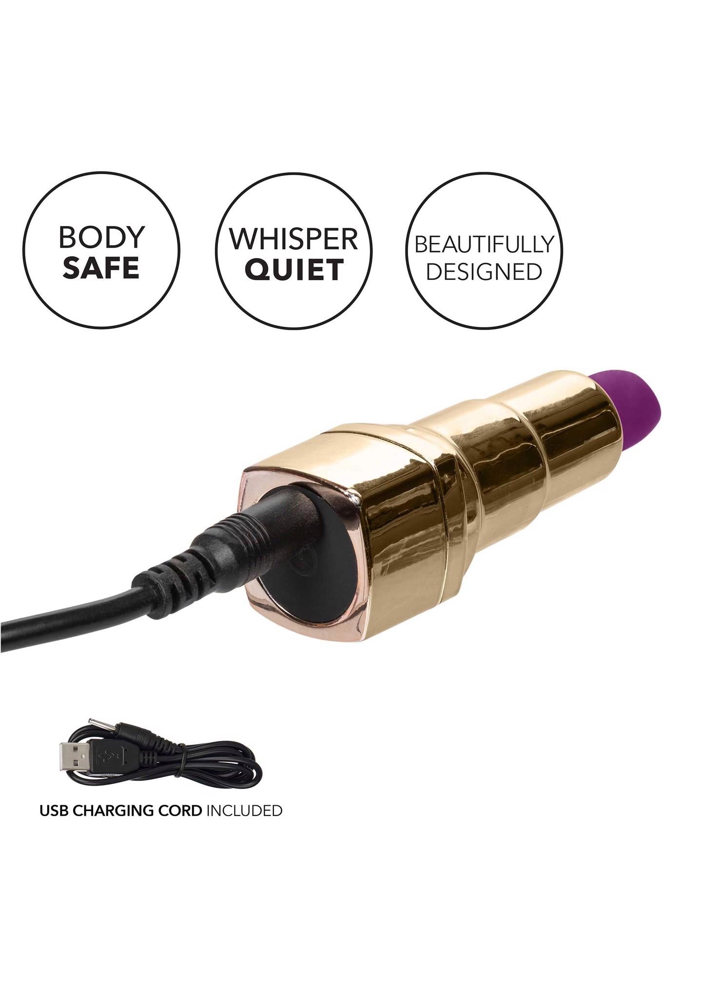 8-Bad Bitch Lipstick Vibrator Gold-8
