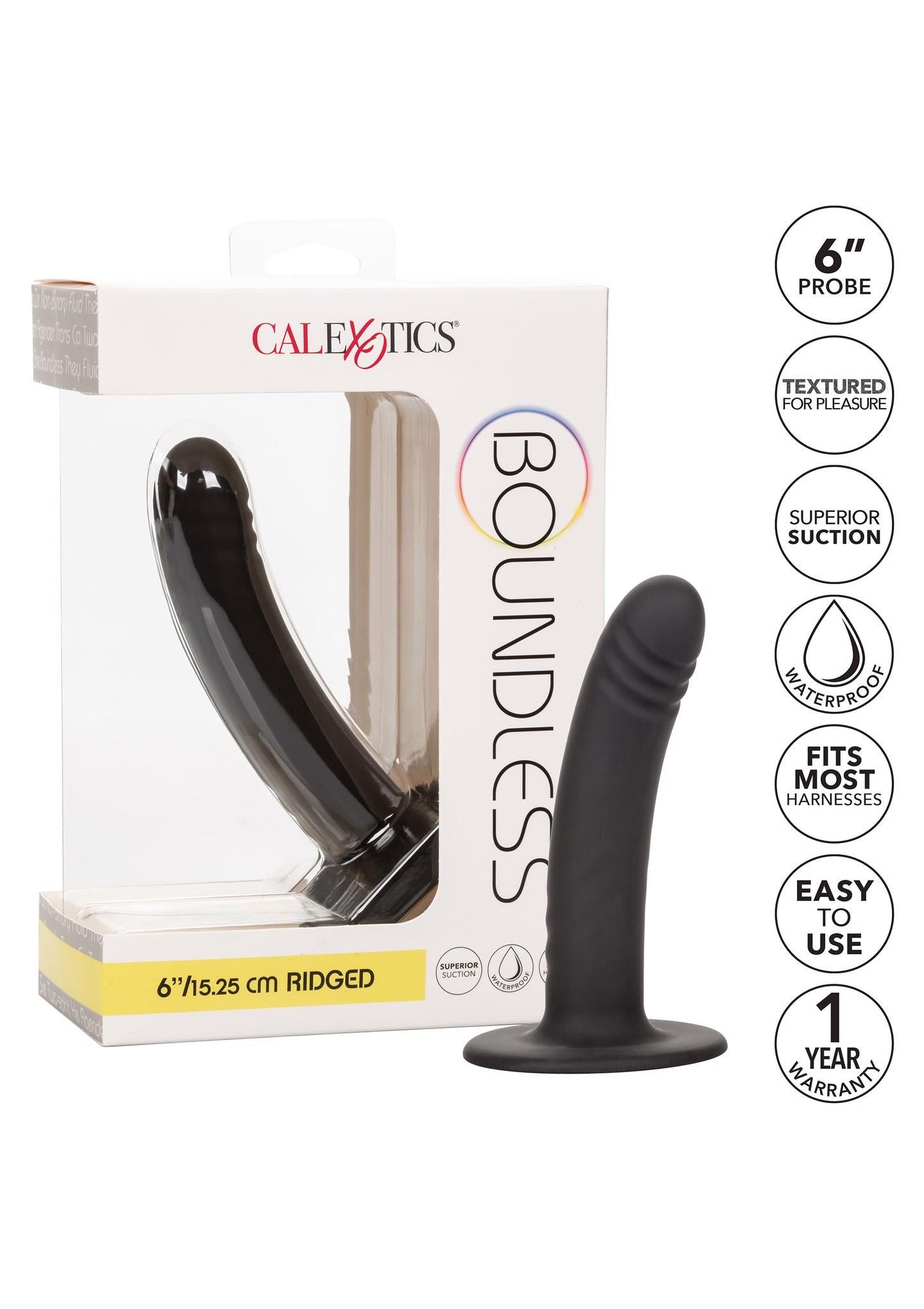 6-Boundless 6/15.25cm Ridged Black-6