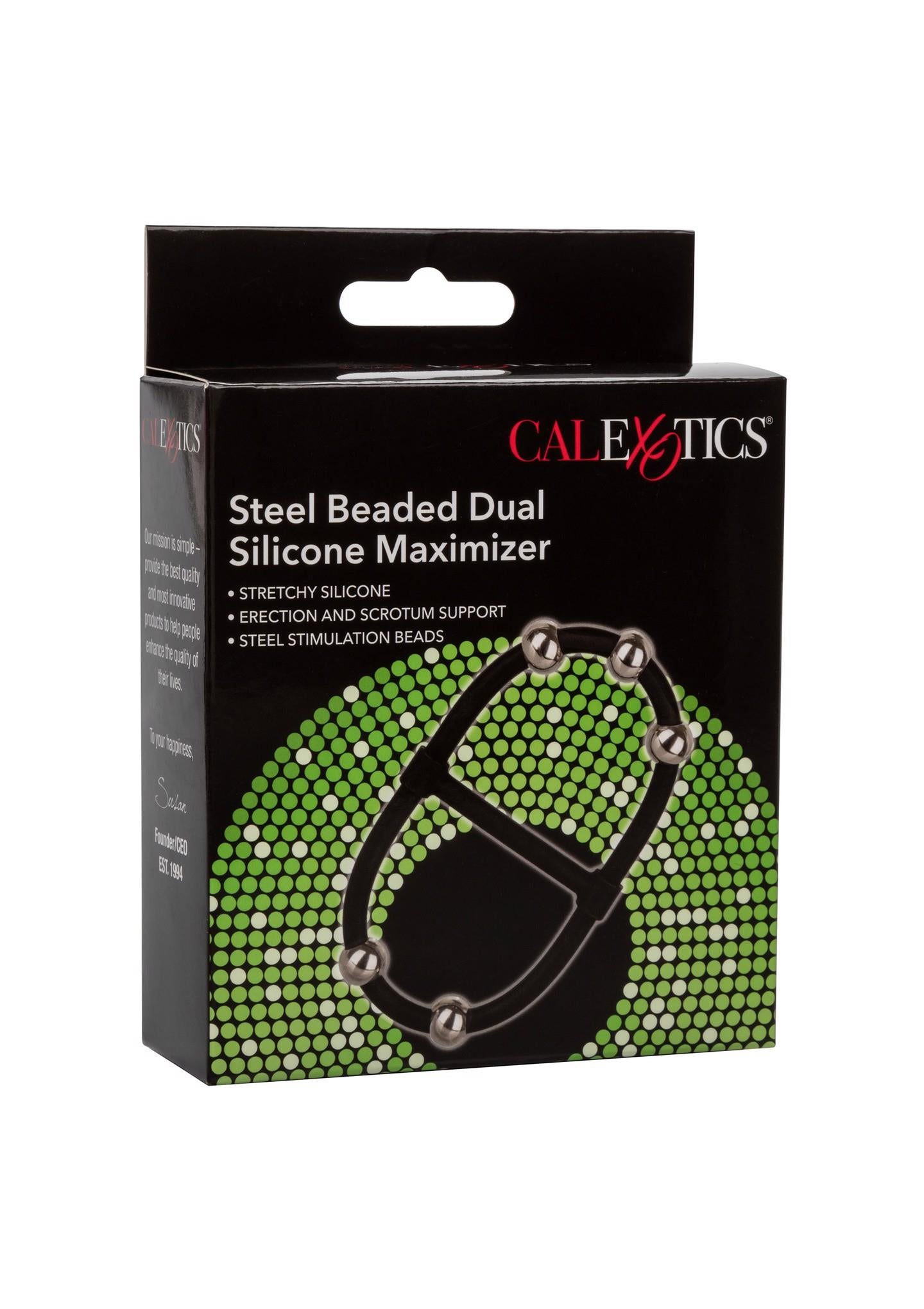 2-Beaded Dual Silicone Maximizer Black-2