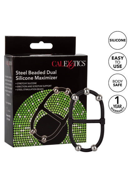 4-Beaded Dual Silicone Maximizer Black-4
