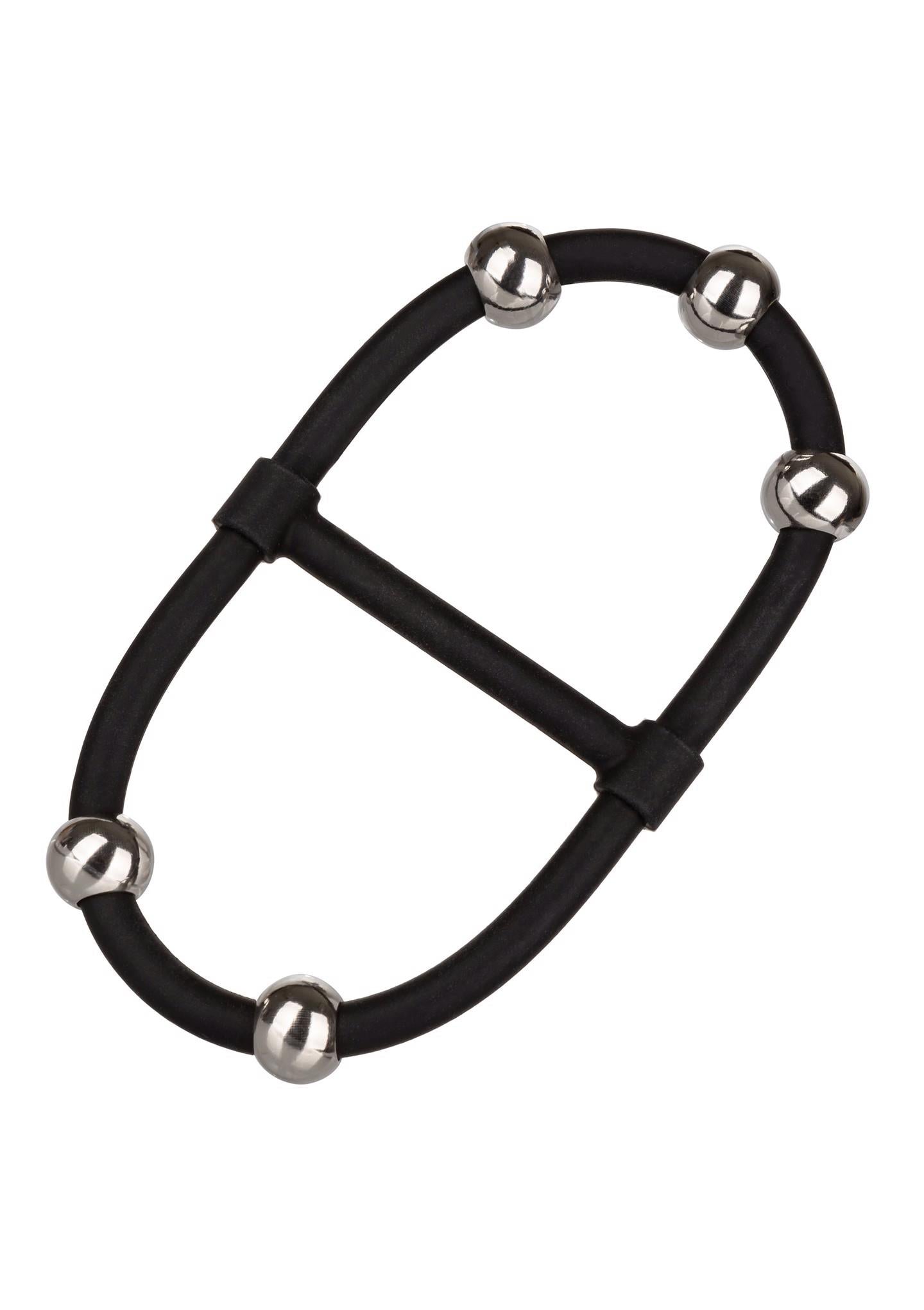 5-Beaded Dual Silicone Maximizer Black-5
