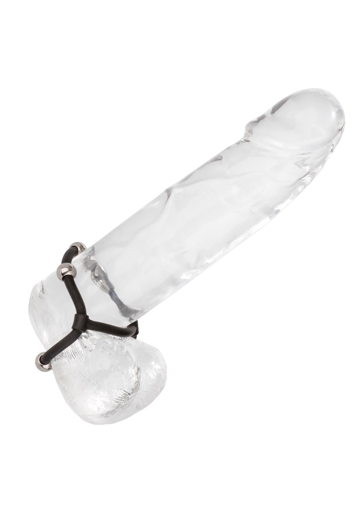 6-Beaded Dual Silicone Maximizer Black-6