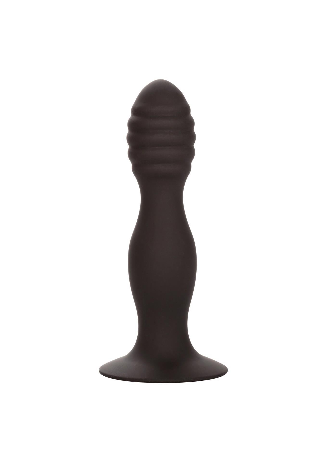 1-Korek analny plug żebrowany z przyssawką sex anal-1