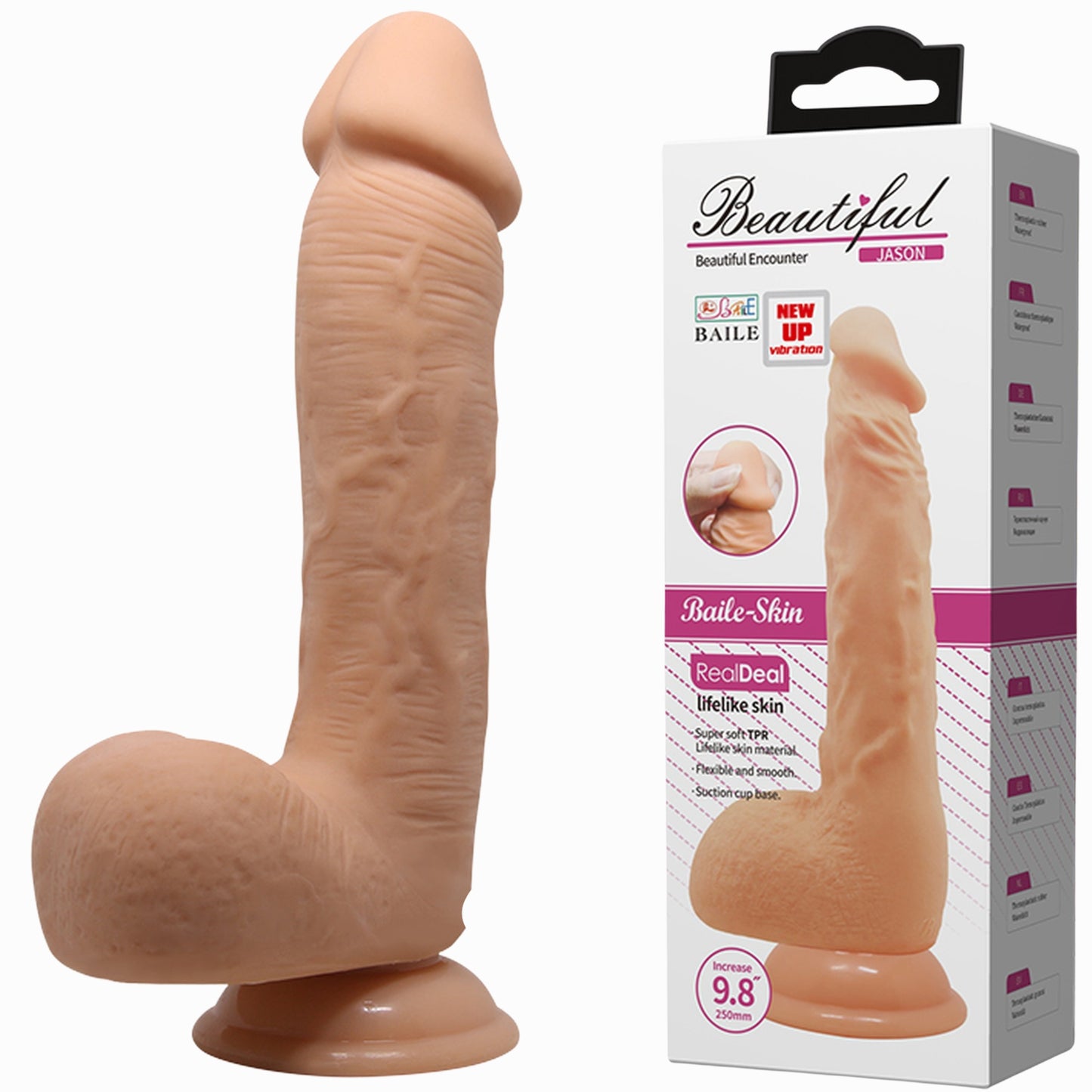 2-Sztuczny penis wibrujące dildo na pilota 23 cm-2