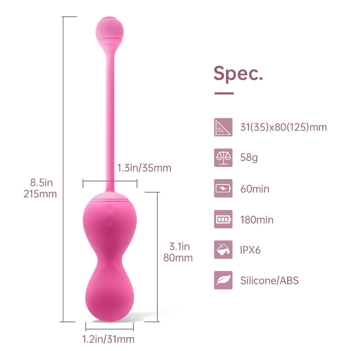4-Kulki Kegla - Smart Kegel Master Balls Pink-4
