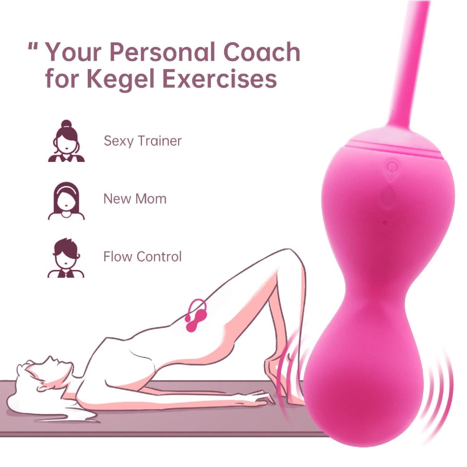 5-Kulki Kegla - Smart Kegel Master Balls Pink-5