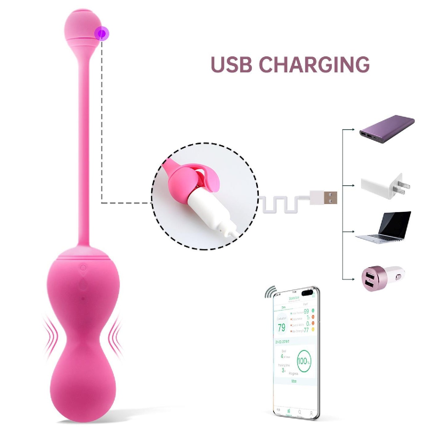 8-Kulki Kegla - Smart Kegel Master Balls Pink-8