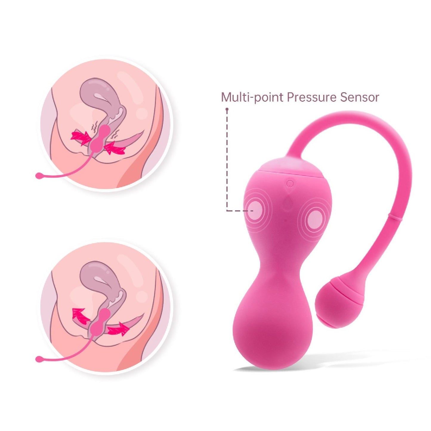 9-Kulki Kegla - Smart Kegel Master Balls Pink-9