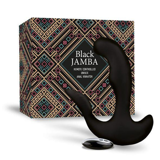 1-FeelzToys - Black Jamba Anal Vibrator-1