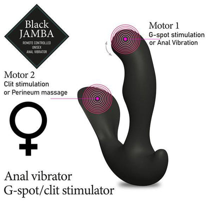 4-FeelzToys - Black Jamba Anal Vibrator-4
