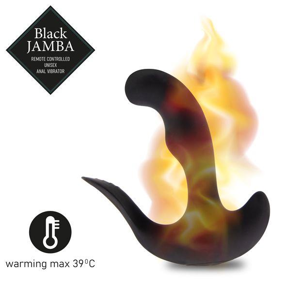 6-FeelzToys - Black Jamba Anal Vibrator-6
