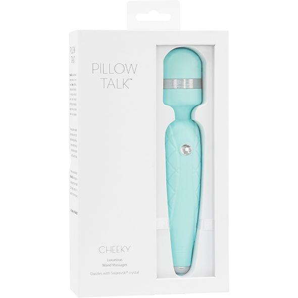 6-Pillow Talk - Cheeky Wand Massager Teal-6